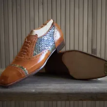 Schöne braune Oxford-Maßschuhe
