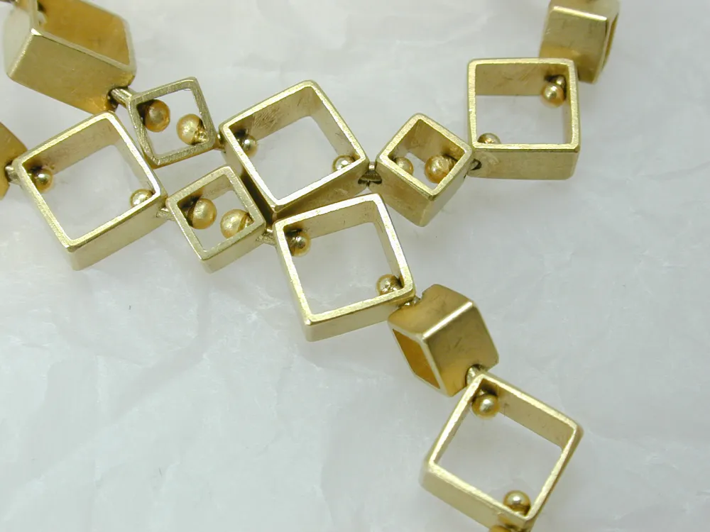 Andreas Baur Kette Quadrate Au750/-