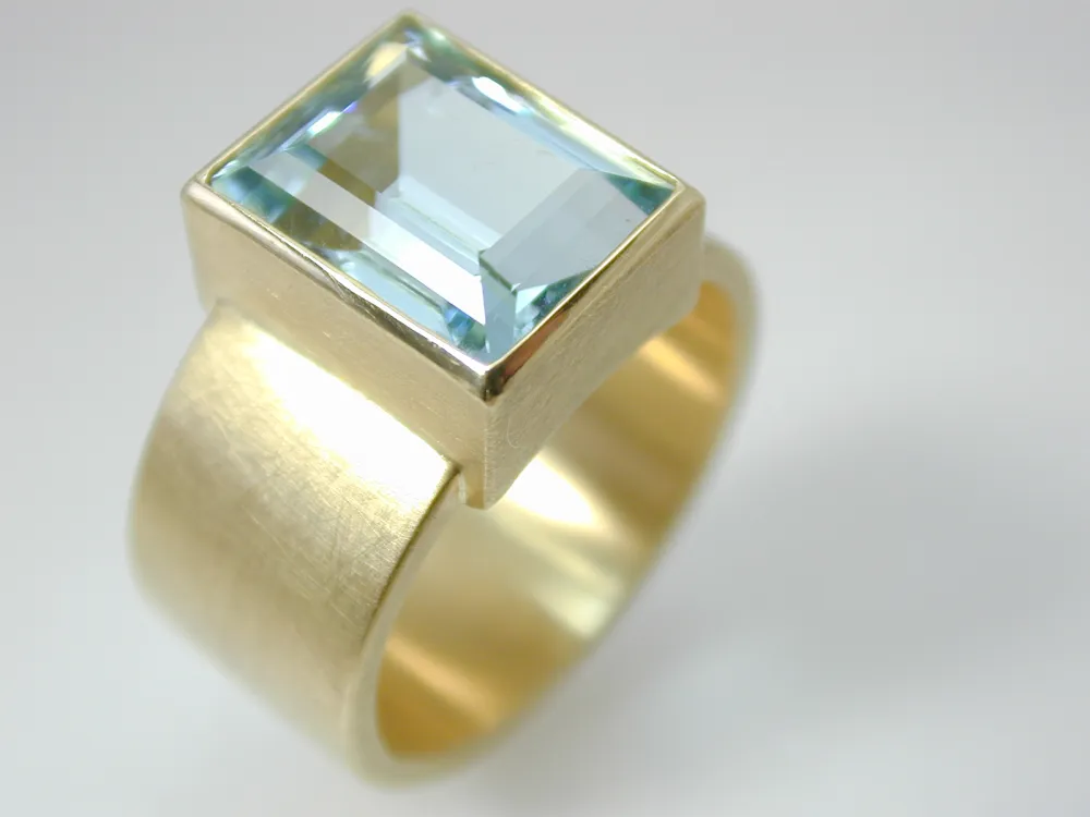 Andreas Baur Ring Aquamarin