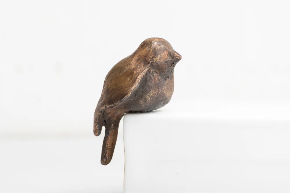 Ute Schaeberle UTE ART Bronzeskulptur 'Dicker Spatz'