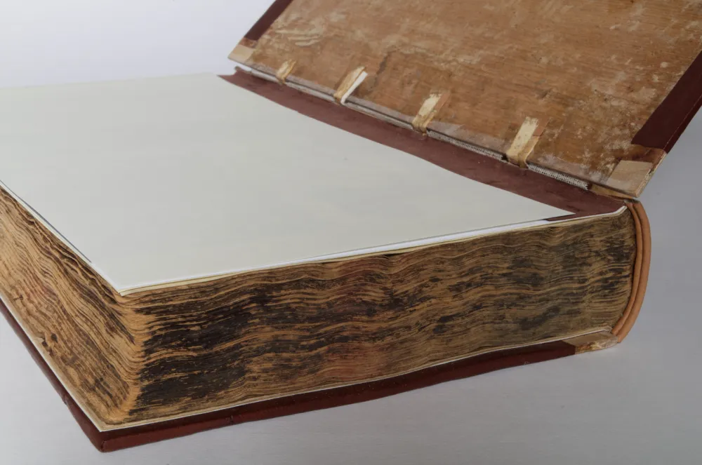 Buchreparatur Holzdeckelband