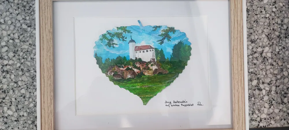 Burg Rabenstein auf Pappel Blatt 