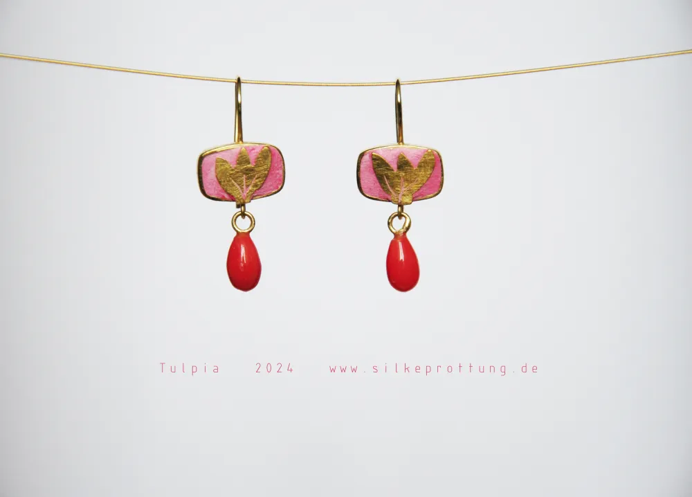 Tulpian - Ohrschmuck Silke Prottung Frühling in der Stadt