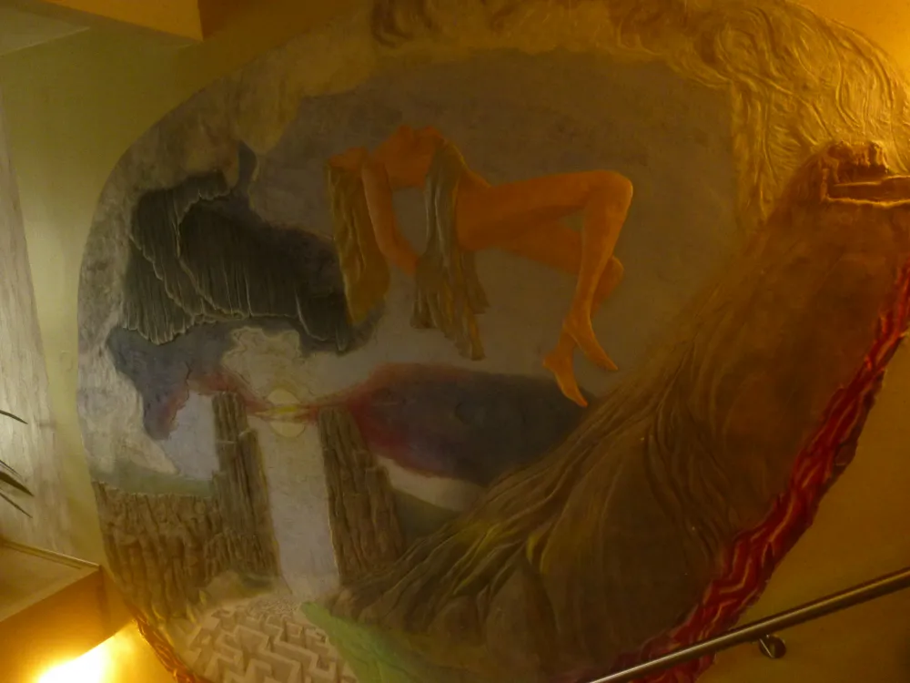Eigenes Foto Wandrelief Treppenhaus Größe zirka 3,5 x 4 m