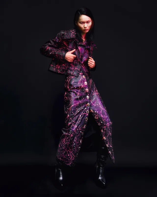 Emily Hawkings. Terry Whitaker. Mariangeles Aguirre Violet Nights Editorial featured on Kaltblut magazine presenting tHERAPY Items. Styling by Emily Hawkings. Images by Terry Whitaker