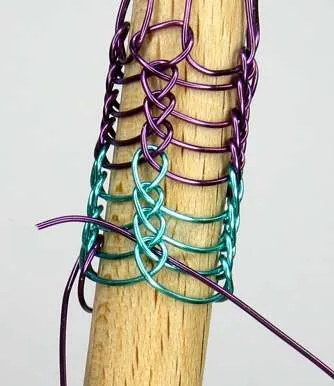 Pinterest Wikingerstricken nur mit einem Holzstab