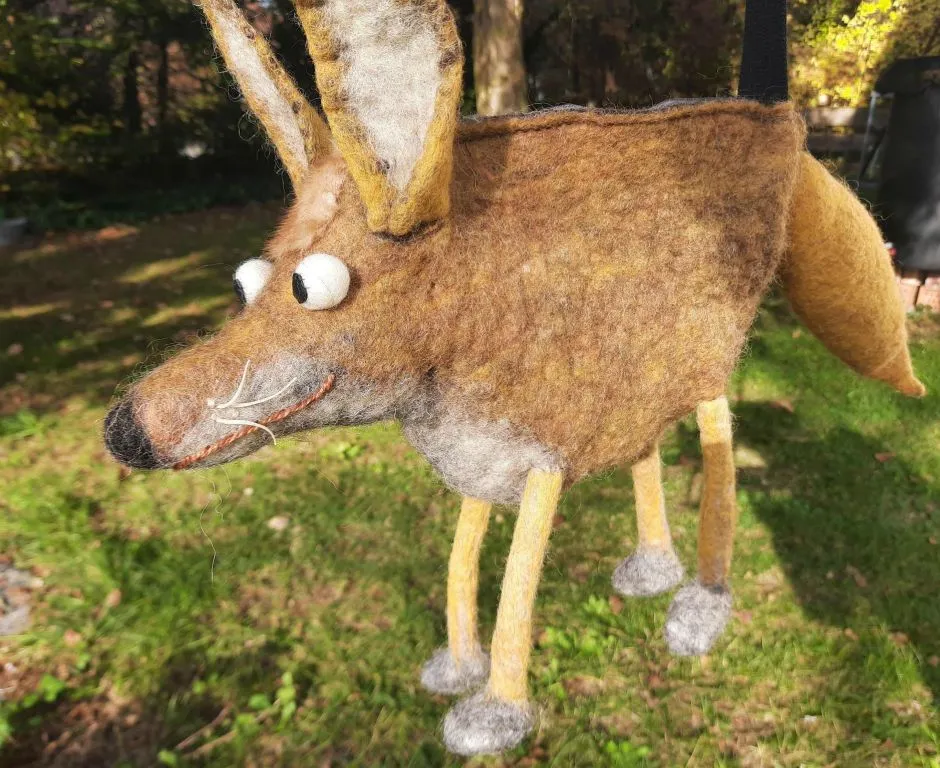 Handtasche Fuchs, gefilzt