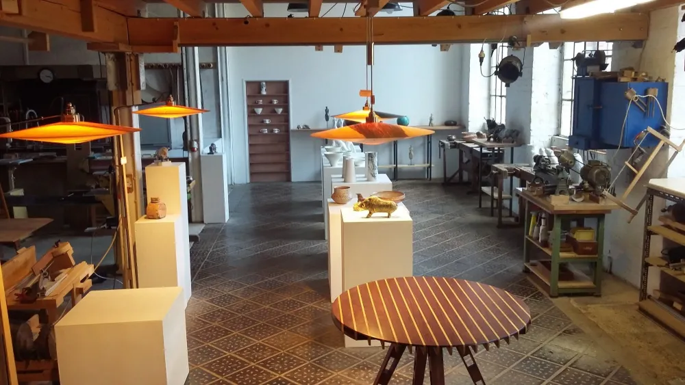 Torsten Franke Blick in die Werkstattgalerie