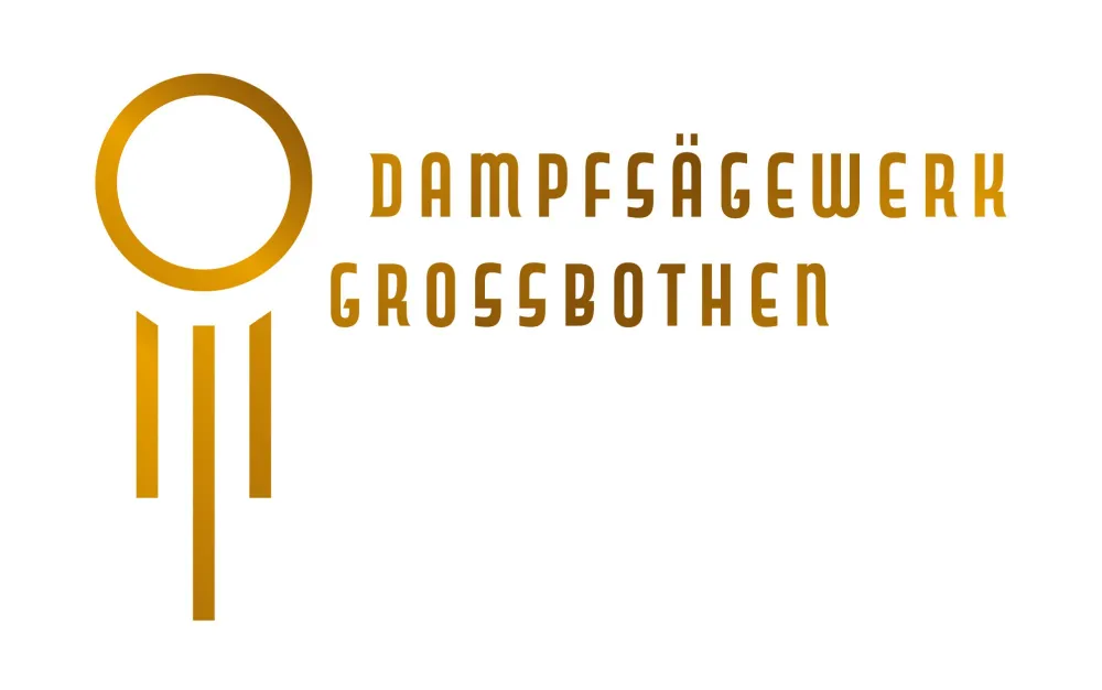Dampfsägewerk Großbothen Logo des Dampfsägewerkes Großbothen