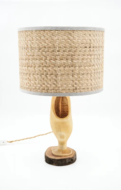 Holzschuh-Leuchte .