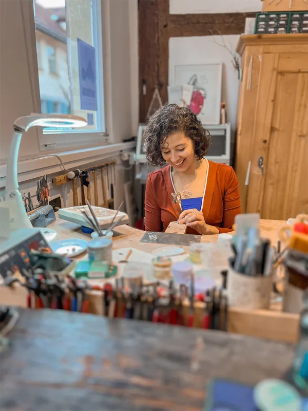 Carolina Martinez Blick in die Werkstatt